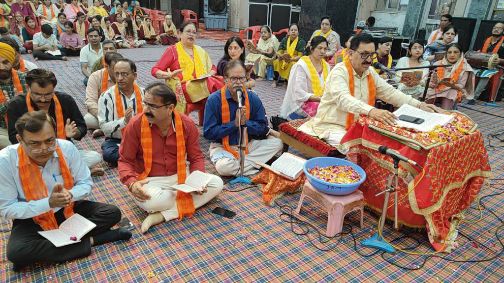The annual festival of Hanuman Temple Budhla Sant Sthan began with the recitation of Sundarkand